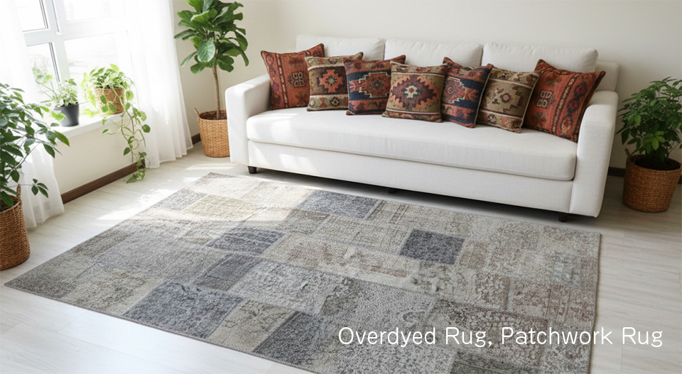 パッチワーク/オーバーダイドラグ / ガラタバザール