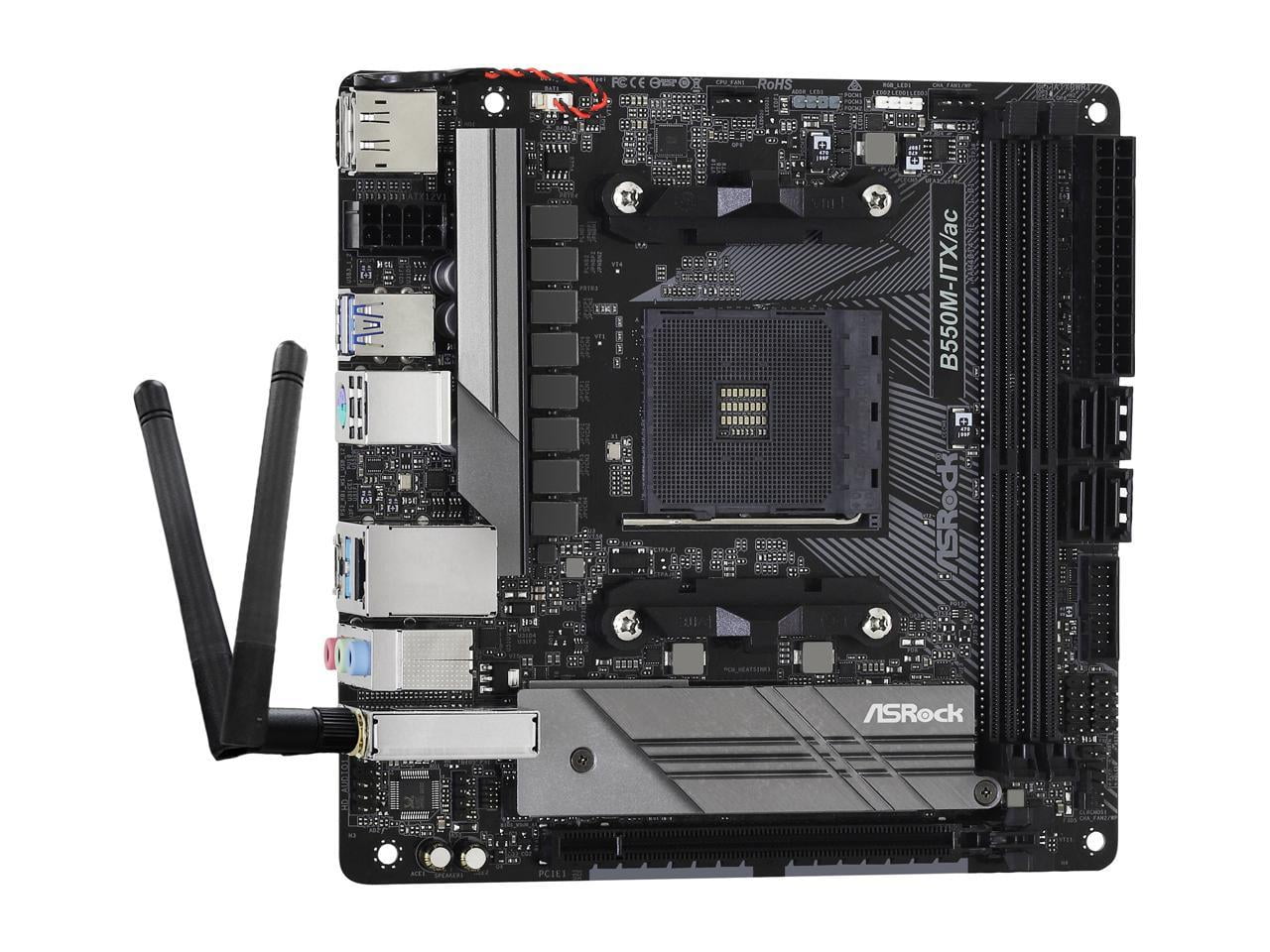 ASRock B550M-ITX/AC AM4 AMD B550 SATA 6Gb/s Mini ITX AMD Ryzen