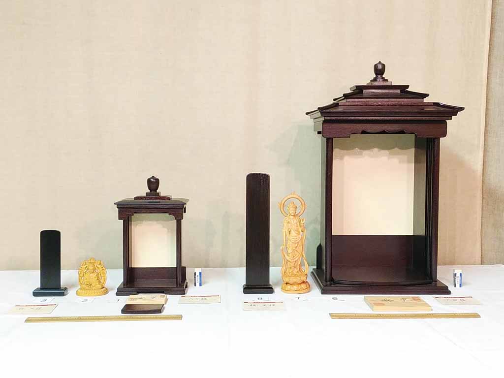21291 総・(ア)紫檀 厨子殿,(上) , ミニ厨子, 2種 … 製品[10] ＼井上
