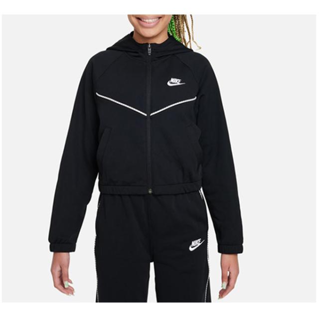 NIKE（ナイキ）YTH ガールズ NSW HR フルジップ フーディ トラック