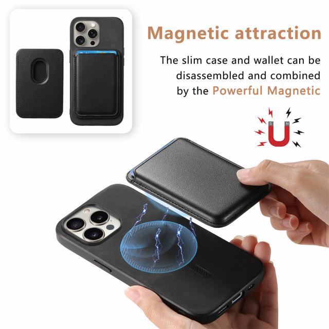 磁石付きケース+MagSafeウォレット iPhone 17プロケース iPhone17
