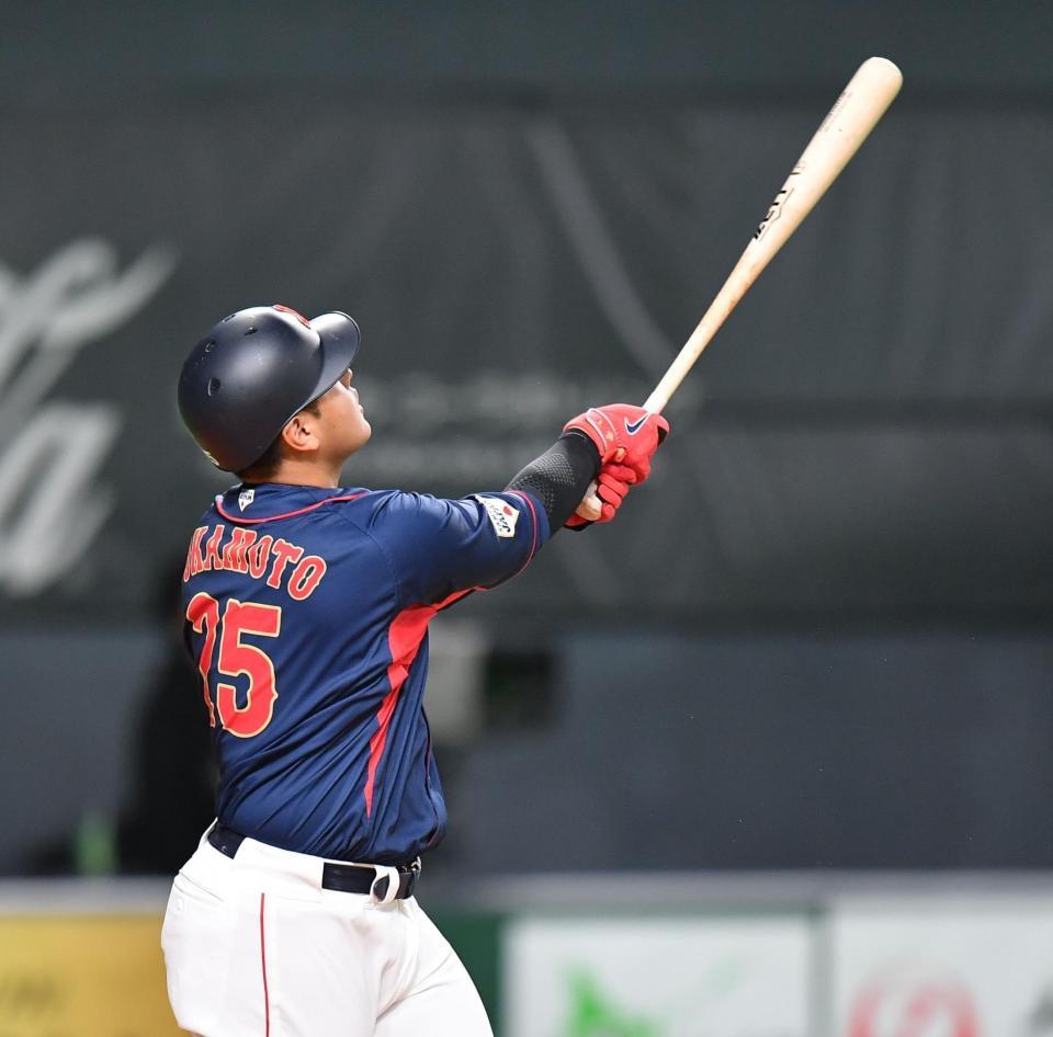 侍ジャパン 岡本和真が3安打で猛アピール「WBCでこのユニホームを