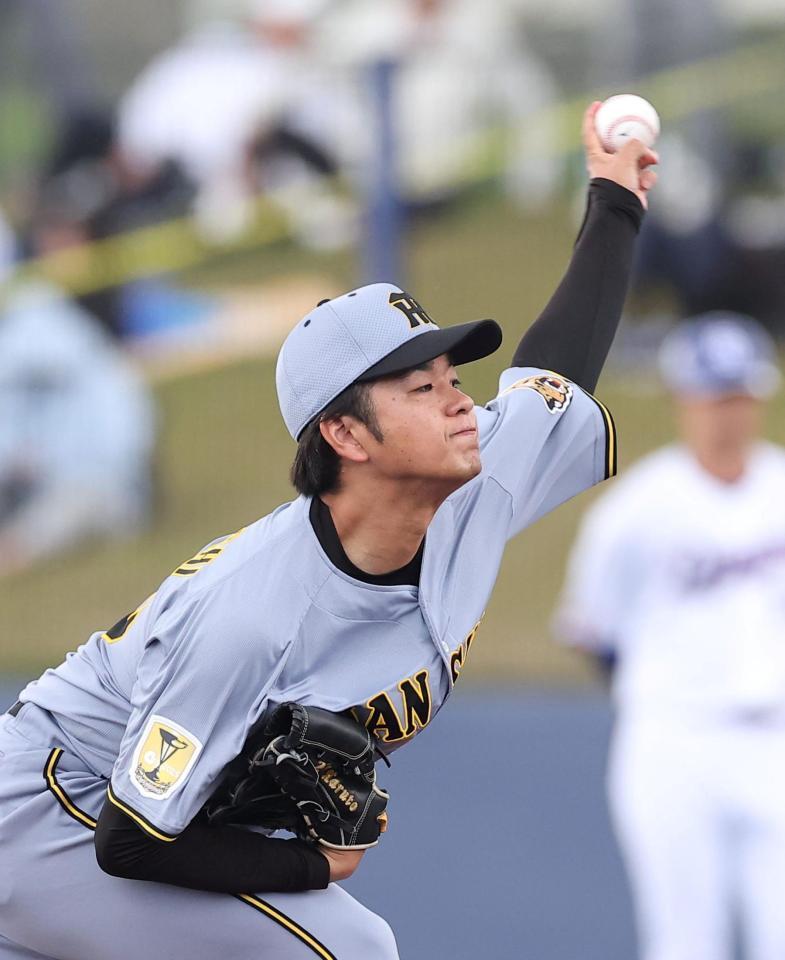 阪神 高橋遥人が1失点も2回5Kの圧巻投球 4連続Kにスタンド