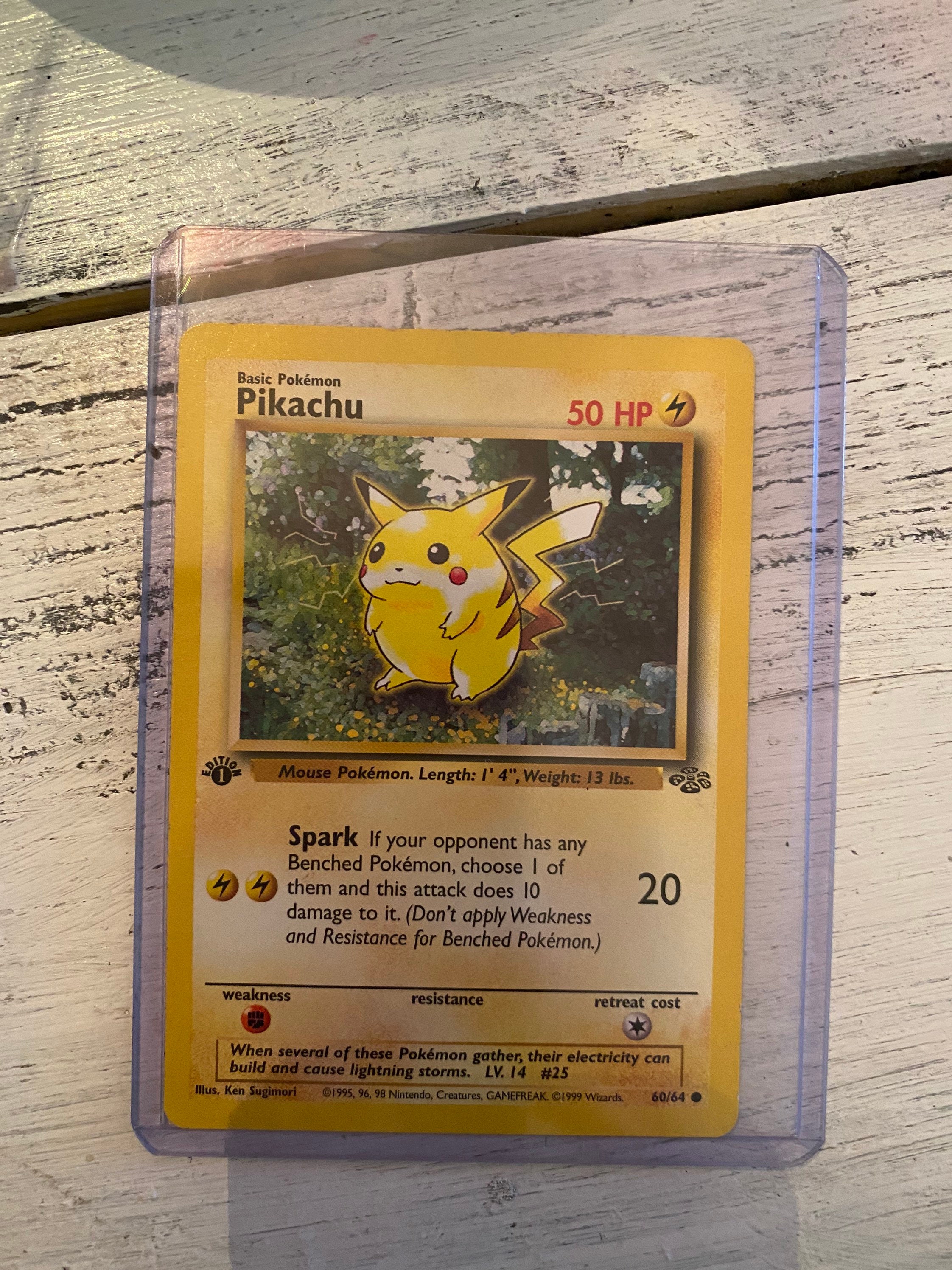 1st Edition Collectible Pikachu - Jungle Set - 60/64 - Pokemon