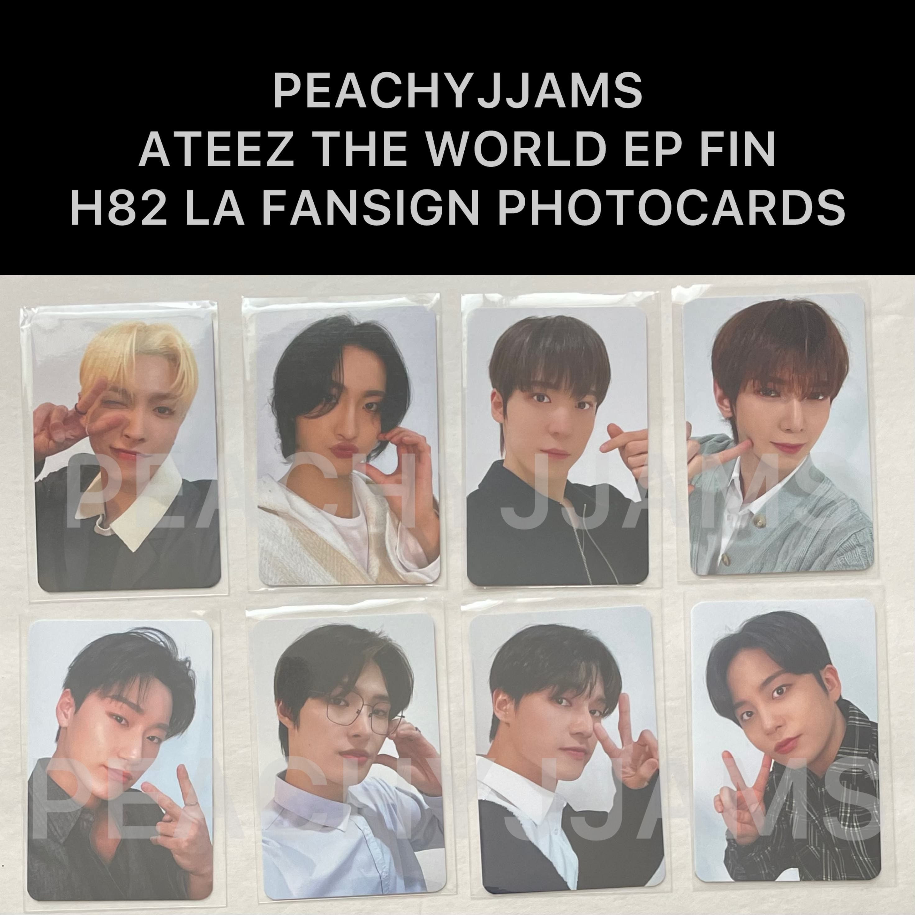 Official ATEEZ Ep Fin Will HELLO 82 LA Fansign Photocards Pcs