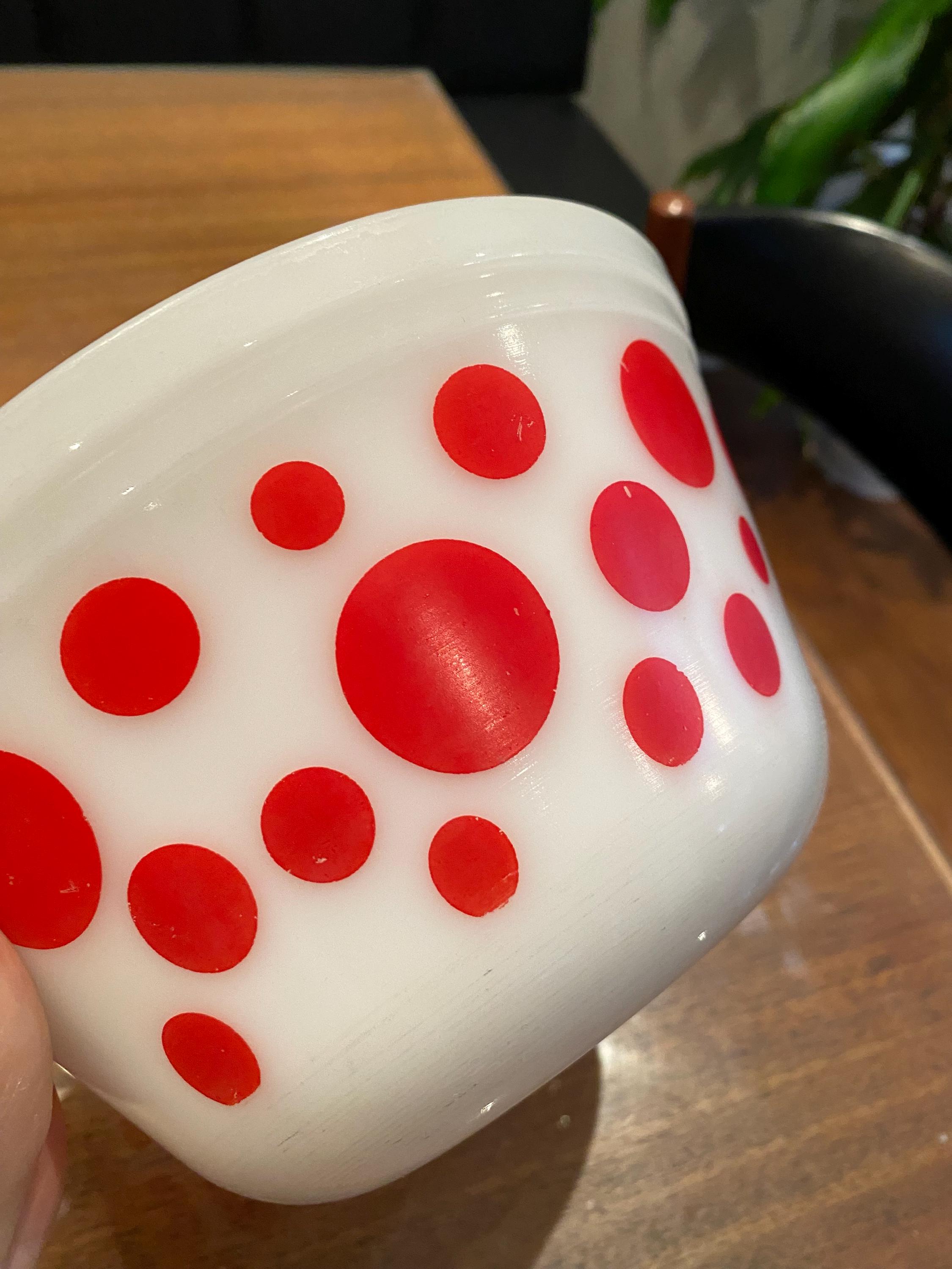 ヴィンテージ フェデラル ポルカドット ボウルセット/ヴィンテージ