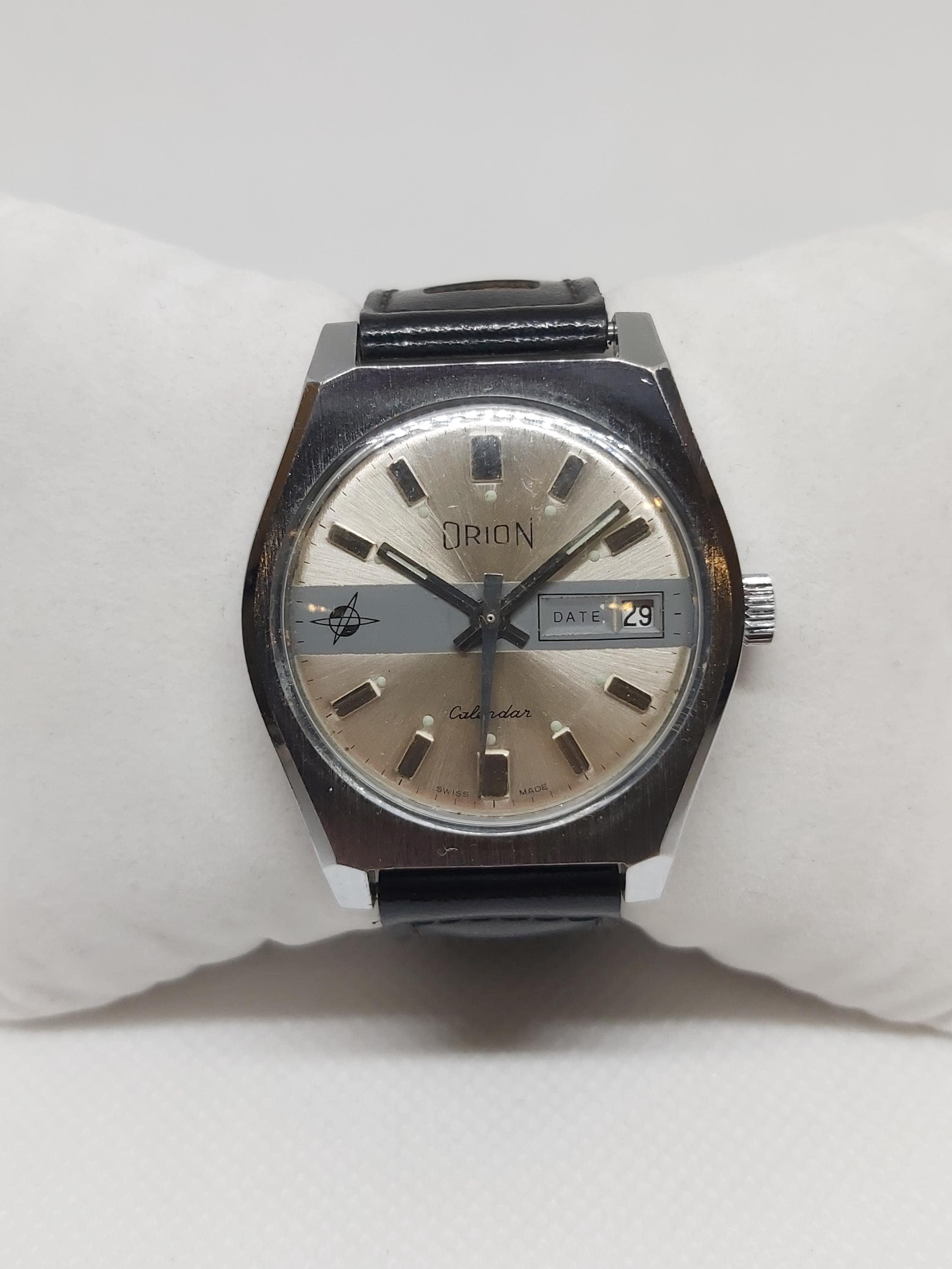 Vintage Orion Wind-up Mechanical Watch With Date - 1960s/70s