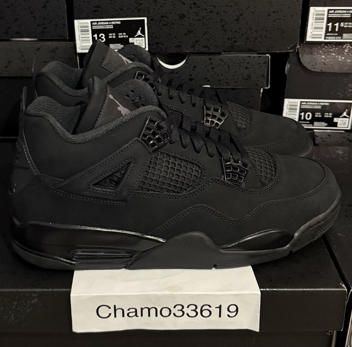 Nike Air Jordan 4 Retro Black Cat (2025) - All Sizes - FV5029-010