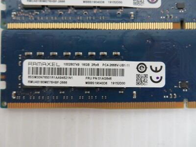 Lenovo Ramaxel 64GB (4x16GB) PC4-2666V DDR4 2666MHz RAM Kit