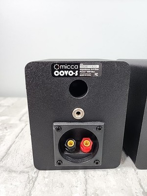 Micca COVO-S Compact 2-Way Bookshelf Speakers Black Tested Working