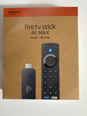 Fire TV Stick 4K MAX 2nd Gen 2.0 GHz, Wi-Fi 6E, 16GB Alexa, Brand
