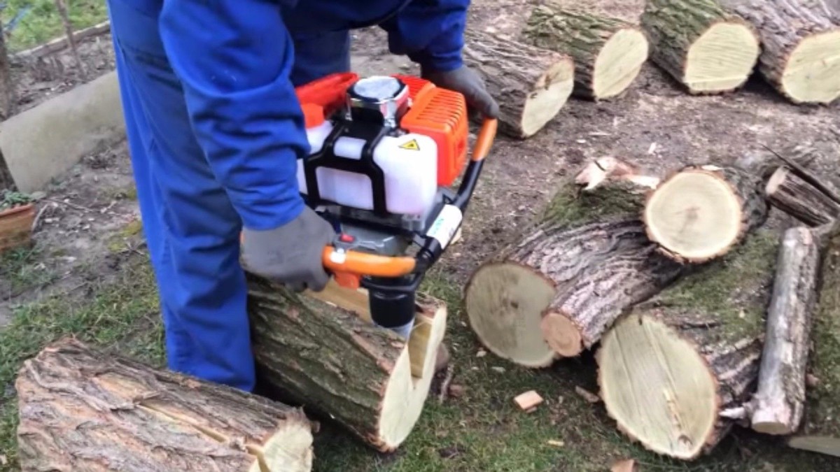 Log Wood Splitter Cone for Gasoline Earth Auger Petrol Log