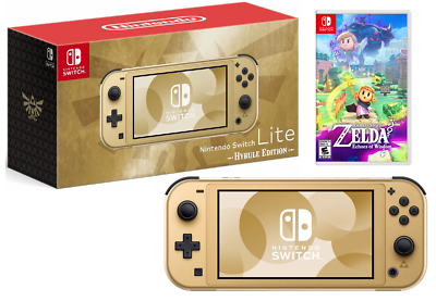 NEW Nintendo Switch Lite Zelda Hyrule Edition + Echoes of Wisdom