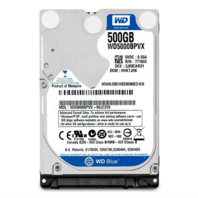Western Digital 500GB WD5000BPVX 5400RPM SATA 2.5