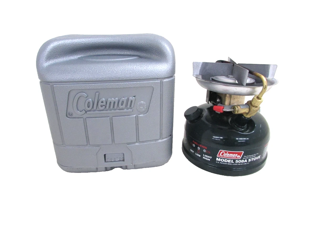 COLEMAN STOVE MODEL: 508A, CAMP STOVE WITH CASE | eBay
