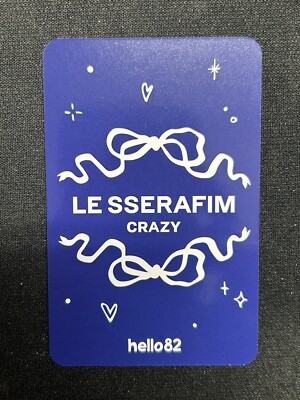 LE SSERAFIM SAKURA CRAZY HELLO82 EXCLUSIVE PHOTOCARD RIBBON US