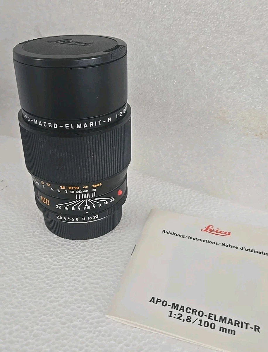 Leica APO-MACRO-ELMARIT-R 100mm Focal f/2.8 Camera Lenses for sale