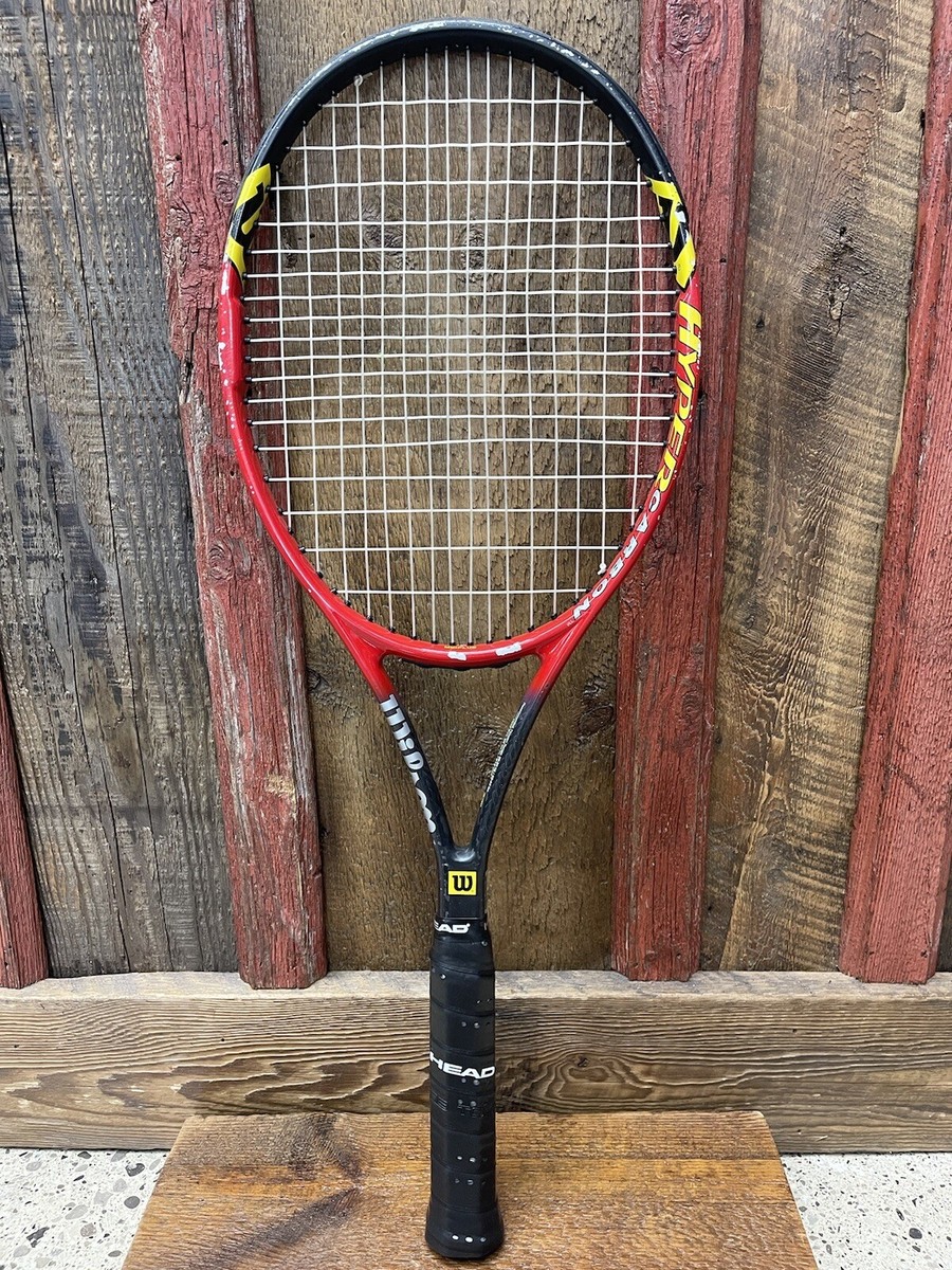 WILSON Hyper Carbon Pro Staff 6.1 Double Braid Tennis Racket 4 5/8