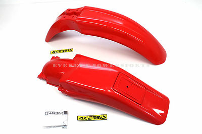 New Red Front Rear Fender Set Honda XR250R XR400R Guard Acerbis