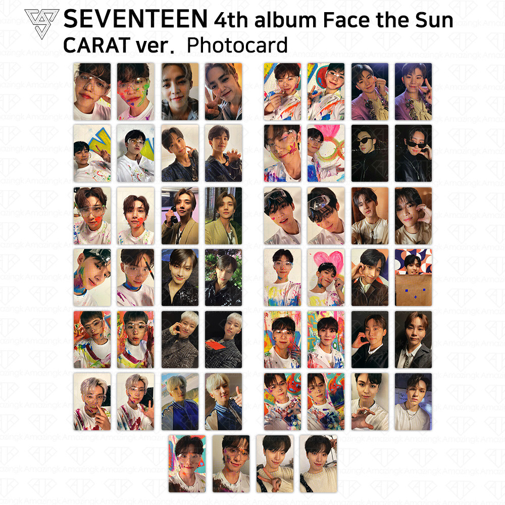 SEVENTEEN 4th Album Face the Sun Official Photocard Carat Version