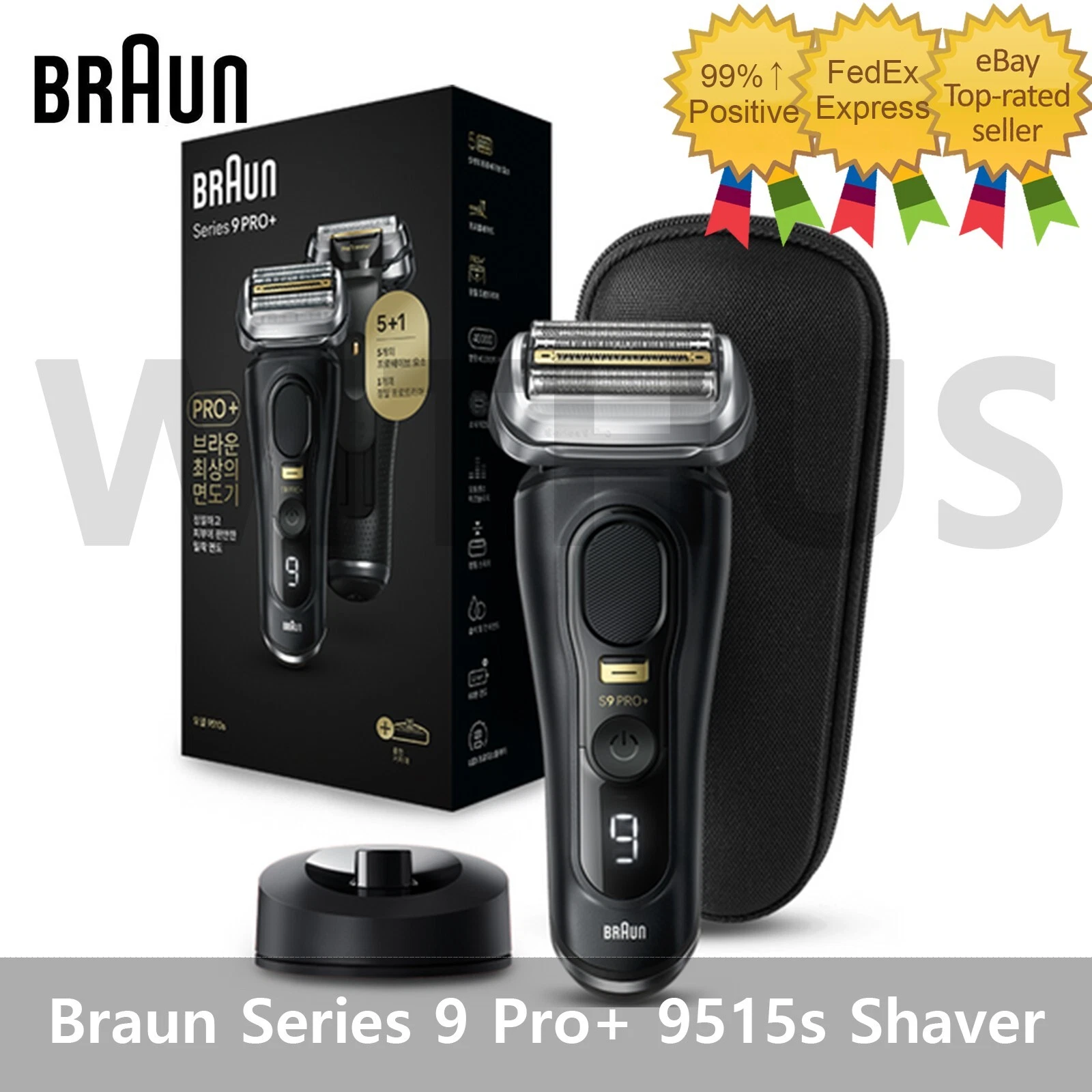 Braun Series 9 Pro+ 9515s Cordless Electric Shaver Wet&Dry