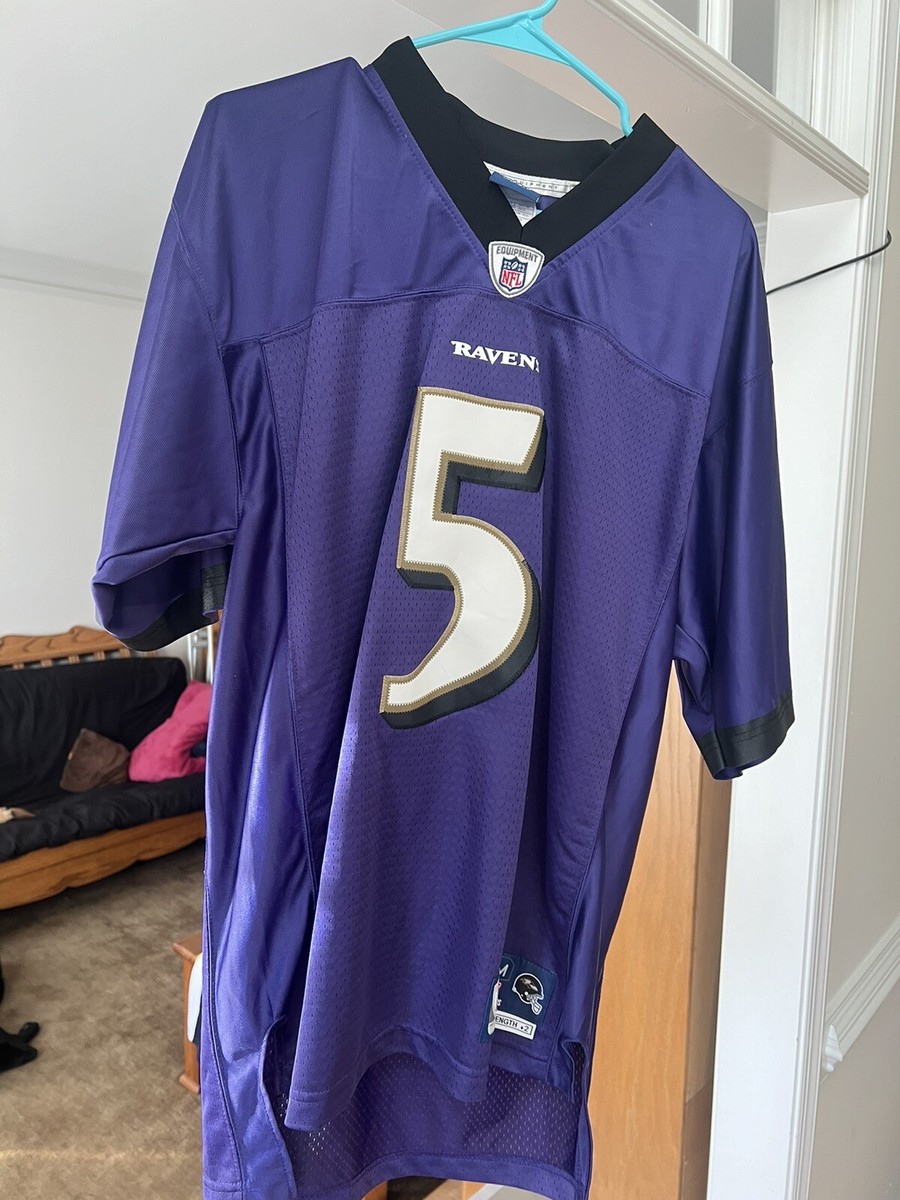 Reebok On Field Baltimore Ravens #5 Joe Flacco Jersey Sz Men's M +