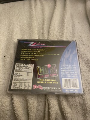 VTG Lot of 5 Zeebs Bubble Gum CD Digital Gum Case ZZ Pop Pop Gum