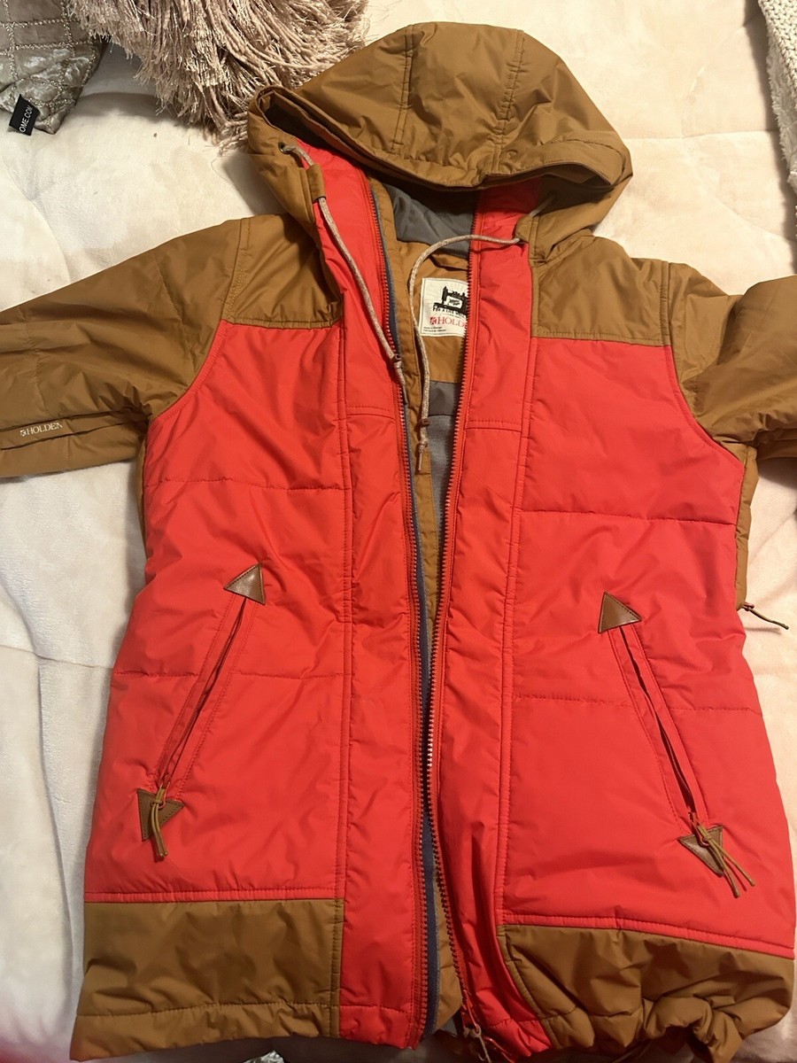 Holden Outerwear Ski Snowboarding Jacket Waterproof Red Brown