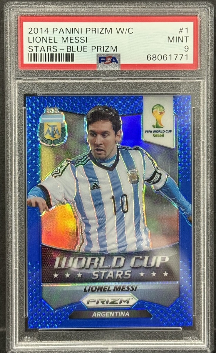 2014 Panini Prizm World Cup Argentina Lionel Messi Stars Blue