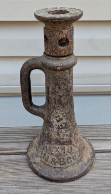 Vintage Vulcan Brand Railroad Jack ll & B Co. 1-1/4 x 10 screw | eBay