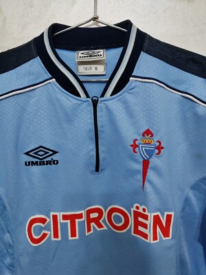 CELTA DE VIGO 1999-2001 HOME FOOTBALL SHIRT CAMISETA JERSEY UMBRO