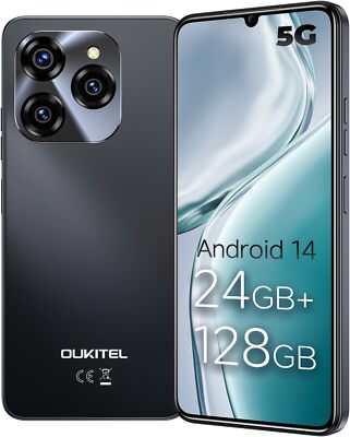 OUKITEL C50 Smartphone Android14, 24GB + 128GB (1TB expandable