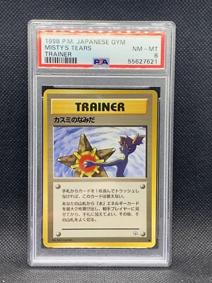 PSA 8 Misty's Tears - 1998 Gym Trainer Japanese Banned Pokemon