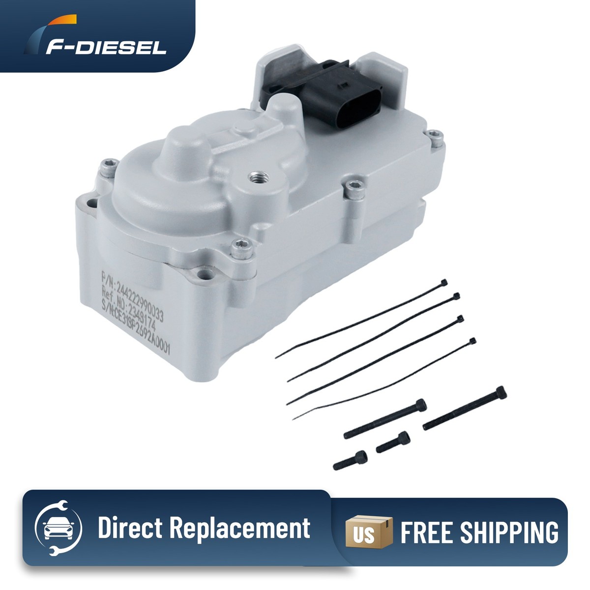 12V VGT Turbo Actuator 2348174 5452692 for Paccar MX13 EPA17