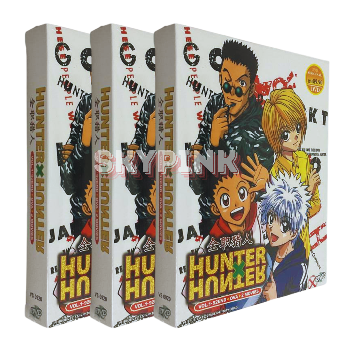 HUNTER X HUNTER (1999) Vol.1-92 End + OVA + 2 MOVIE DVD Anime