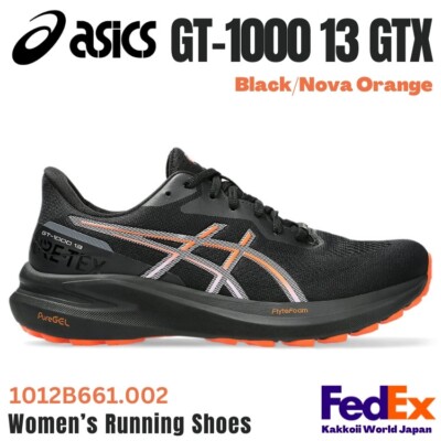 ASICS Women's Running shoes GT-1000 13 GTX Black/Nova Orange