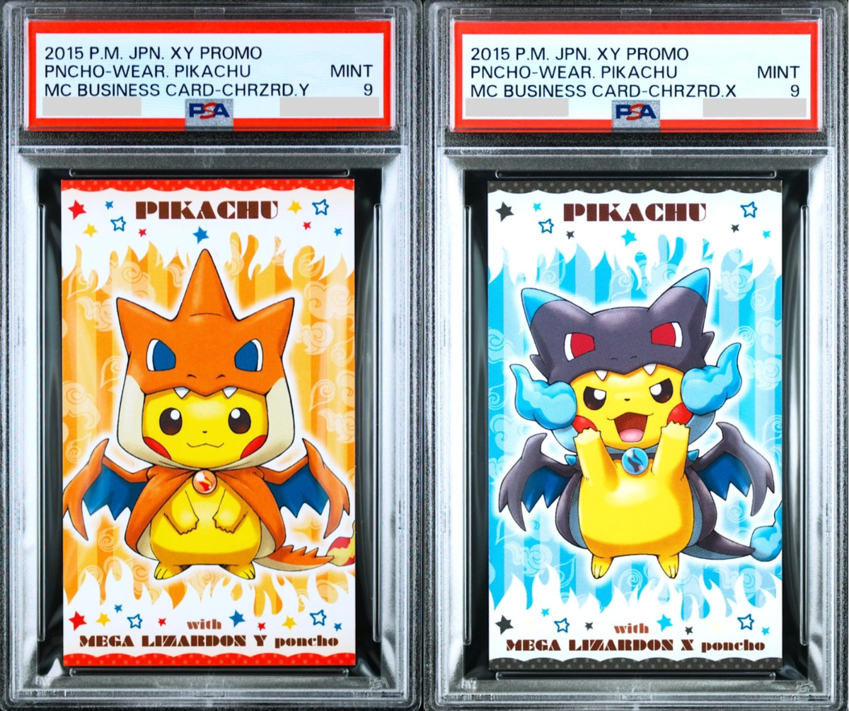PSA 9 Pokemon Poncho Pikachu Charizard X Y Promo Japanese Business