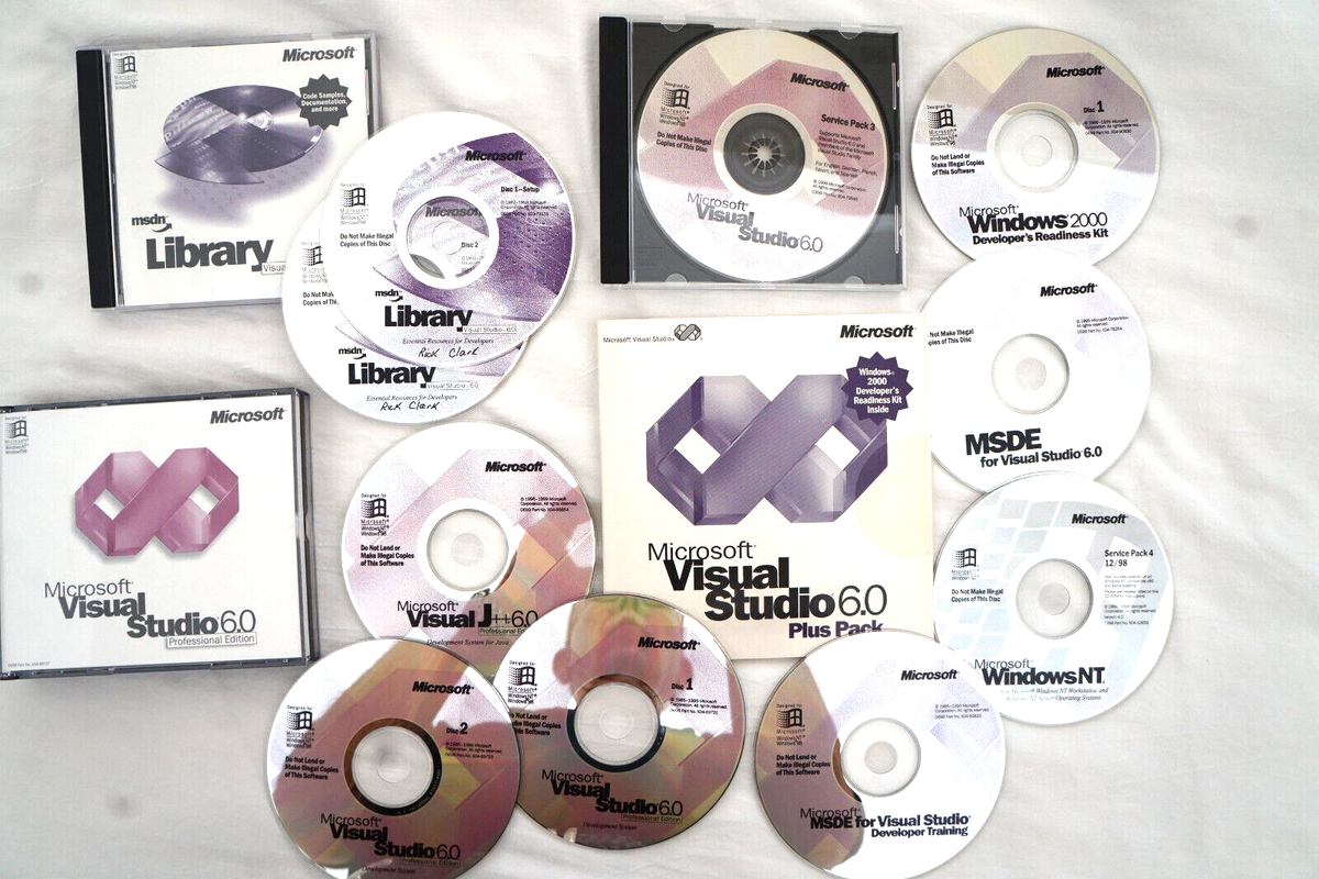 Microsoft Visual Studio Professional 6.0 6 PRO FULL VERSION