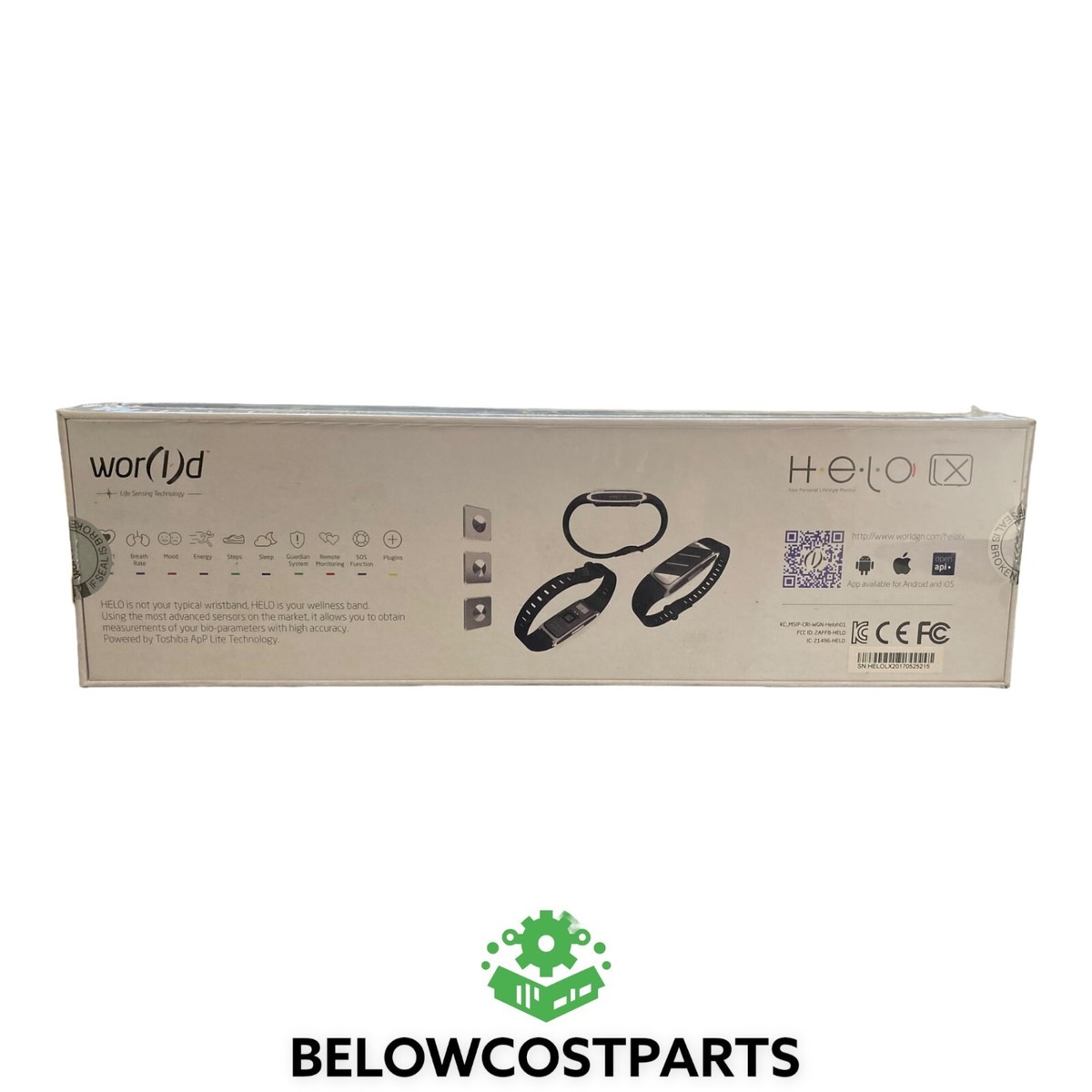 Wor(l)d Helo LX Box Set With Germanium Stones Fitness Wristwatch