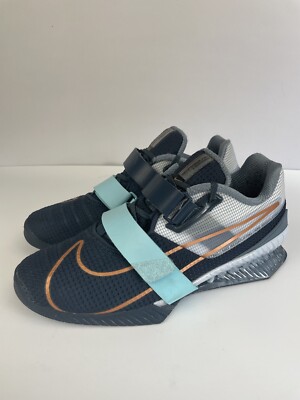 Nike Romaleos 4 Mens Size 10 Deep Ocean Ozone Blue 2020 CD3463-440