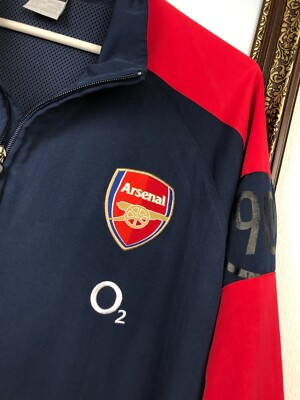 Vintage Nike Arsenal Football Jacket Soccer o2 Track Top Mens
