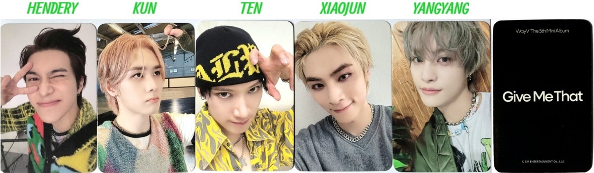 WAYV GIVE ME THAT PREORDER BENEFIT PHOTOCARDS (select) KPOPPINUSA