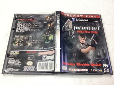 Resident Evil 4 Preview Disc- Gamecube Complete TESTED CIB