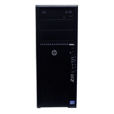 HP Z420 Gaming Tower PC Quad Xeon 2.80Ghz 12GB 120GB 500GB GTX