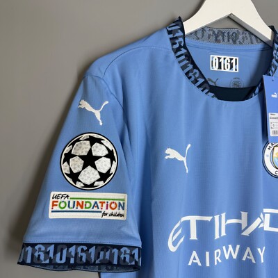 NWT MANCHESTER CITY 2024 2025 HOME FOOTBALL SHIRT JERSEY EPL #47