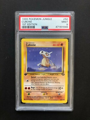 1999 1st Edition Cubone PSA 9 Jungle #50/64 Mint Rare First