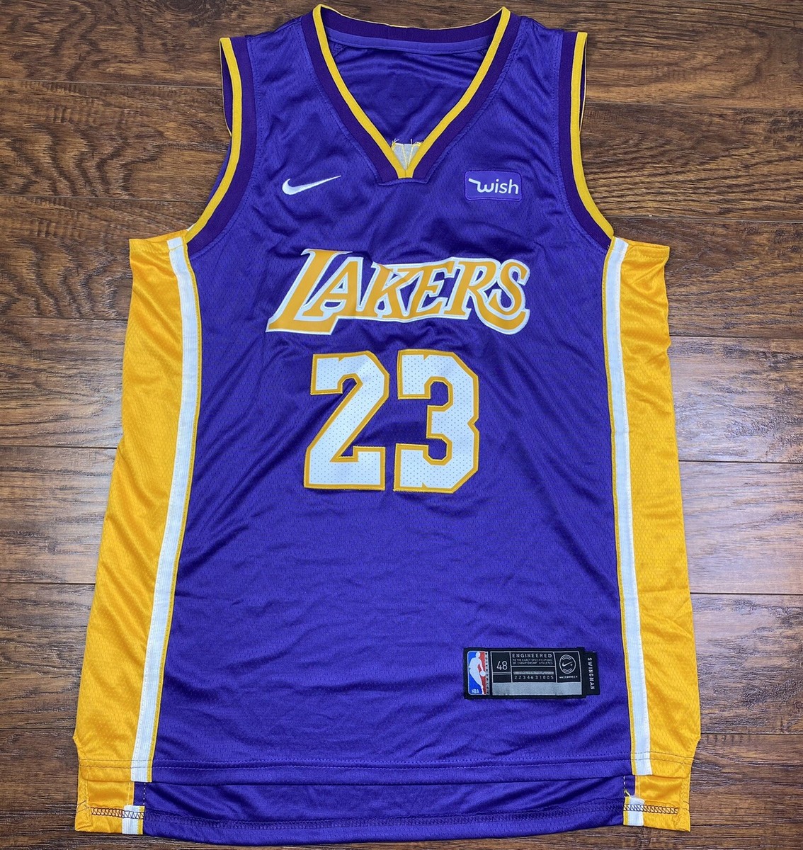 Lakers LeBron James #23 Nike Wish NBA Swingman Jersey Size 48