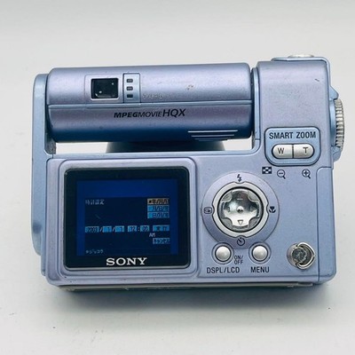 Sony Cyber-shot DSC-F77A Blue 4.0MP Compact Digital Camera Used