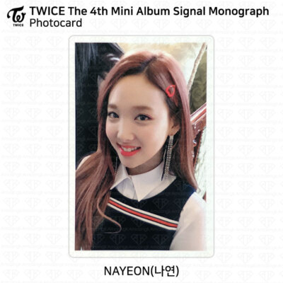 TWICE 4th Mini Album Signal Monograph Photocard KPOP Sana Momo