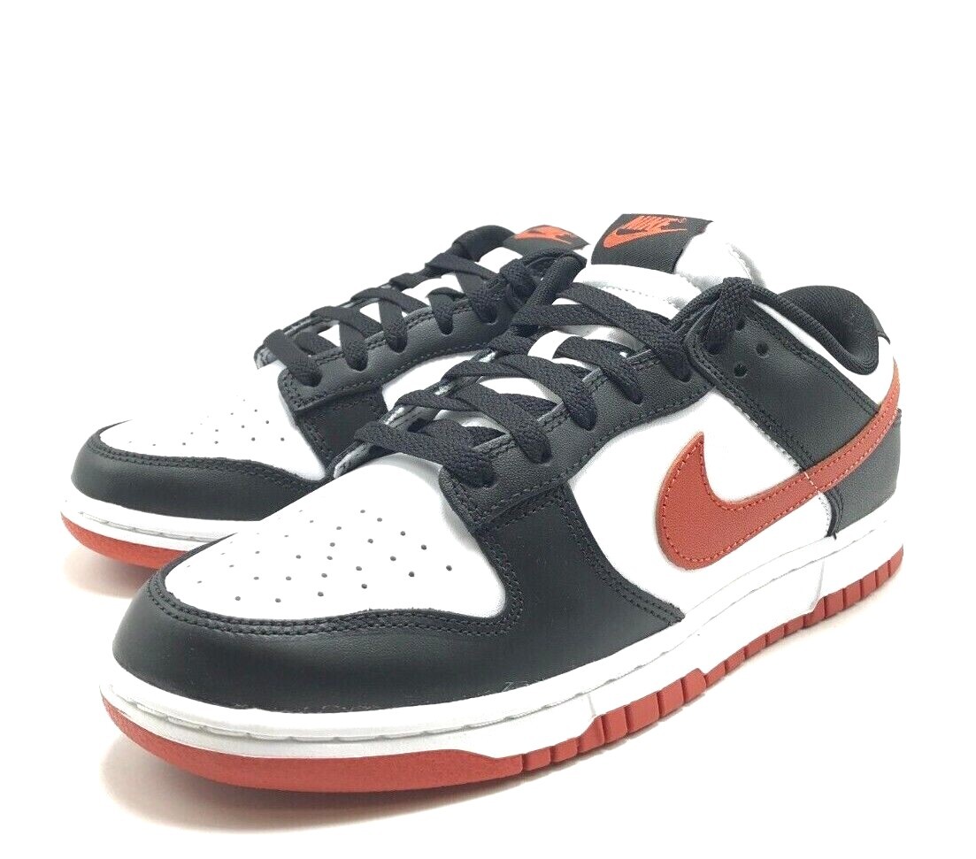 NEW* MEN NIKE DUNK LOW RETRO WHITE/BLACK/DRAGON RED (DV0833 108